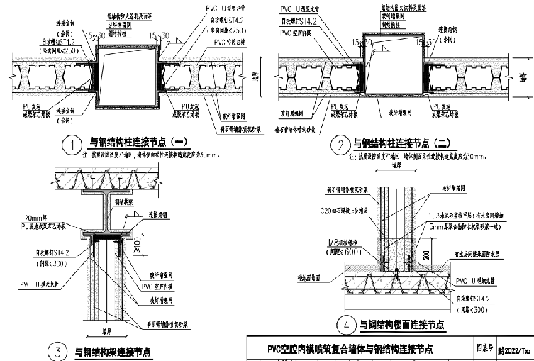 龍骨固定—整體墻與剛結(jié)構(gòu)連接與固定